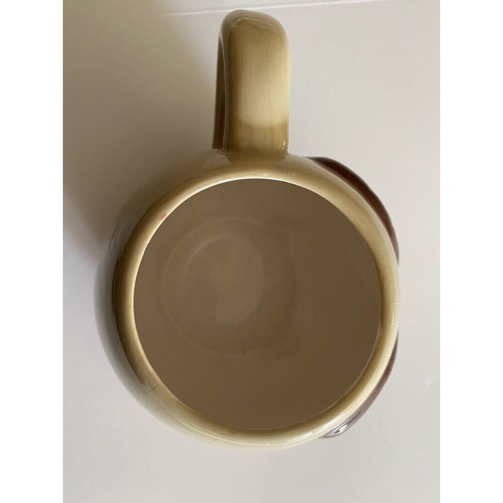 Mesa Home Products Owl Coffee Mug 3D Hand Painted Brown Tan Orange - Picture 5 of 6